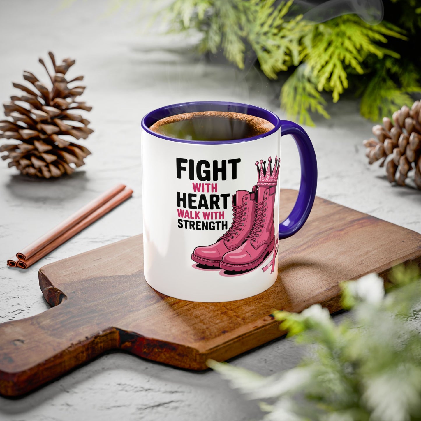 You Beat It! Cancer Survivor Mug | Motivational Gift for Her or Him | Warrior Mug