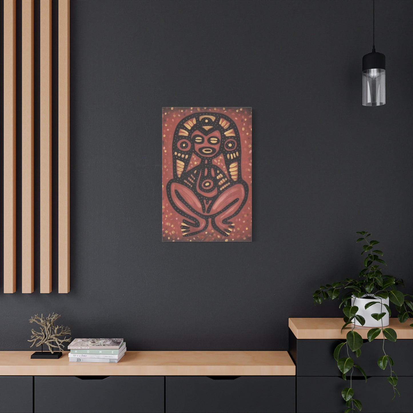 PUERTO RICO Culture Indians Inspired Print, Modern Tribal Artwork