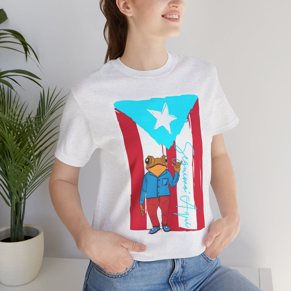 Puerto Rican Coqui Flag T‑Shirt  Boricua Pride Tee