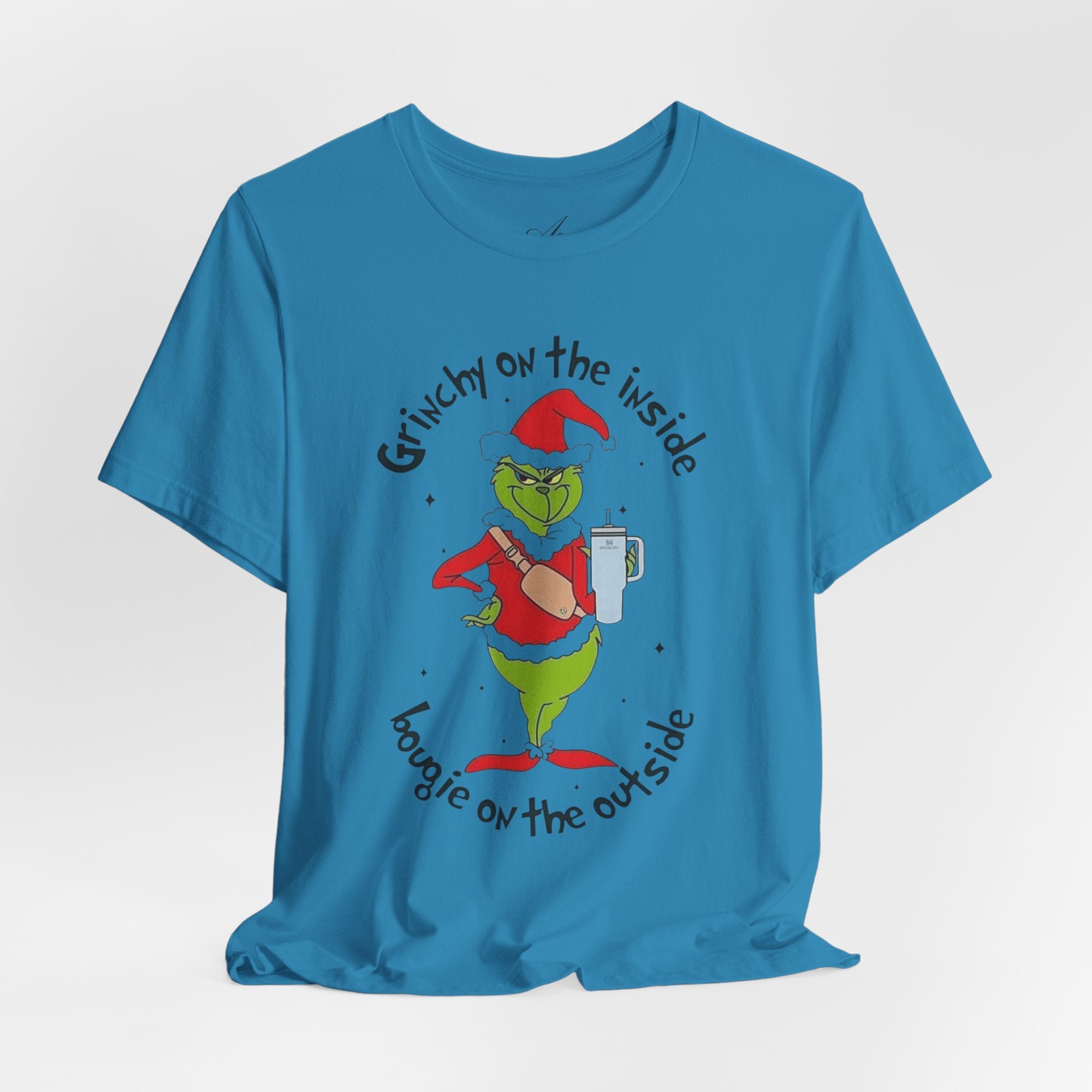 Grinch-Inspired Holiday Tee: 'Grinchy on the Inside, Boogie on the Outside'