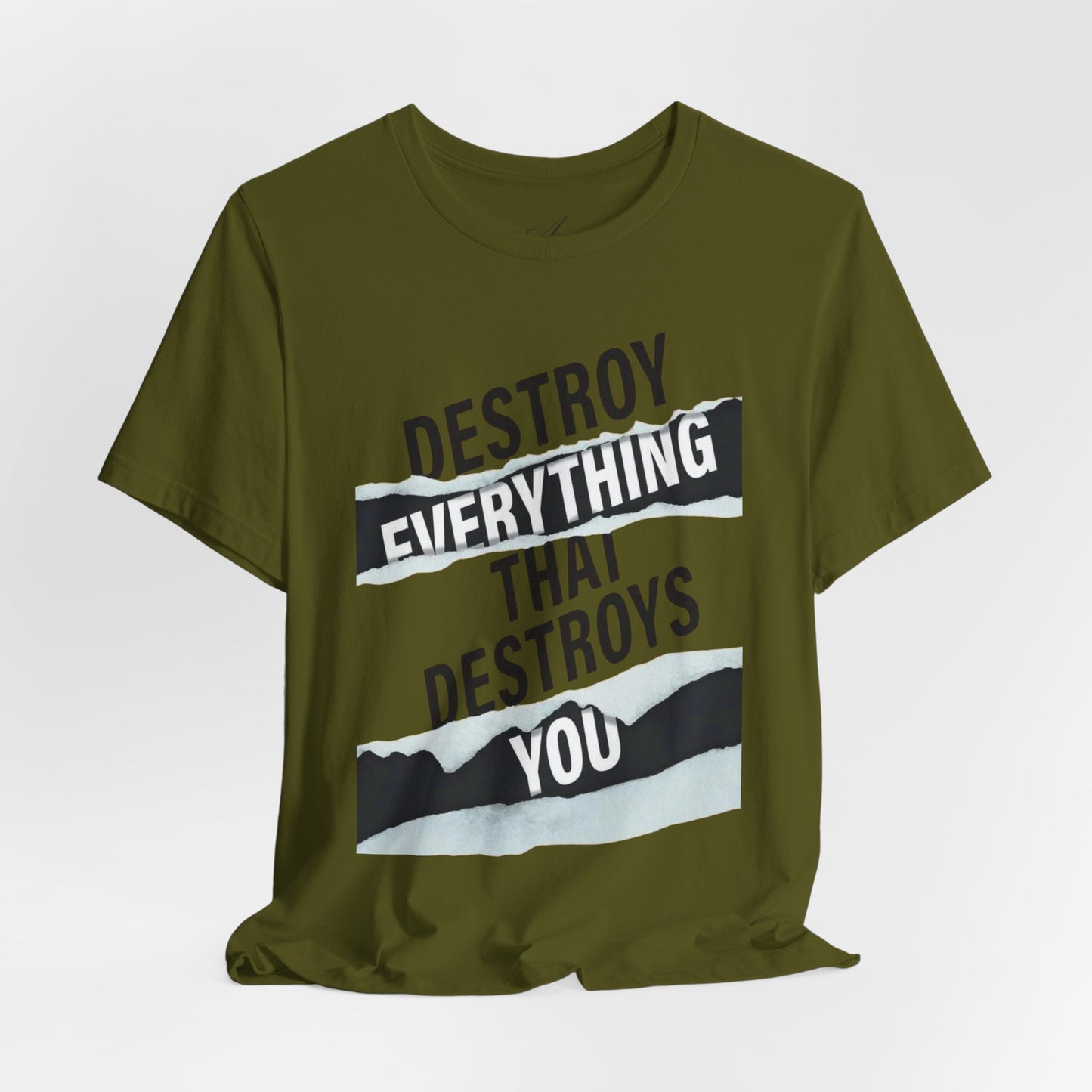 Destroy Everything That Destroys You T-Shirt  Bold Typographic Graphic Tee