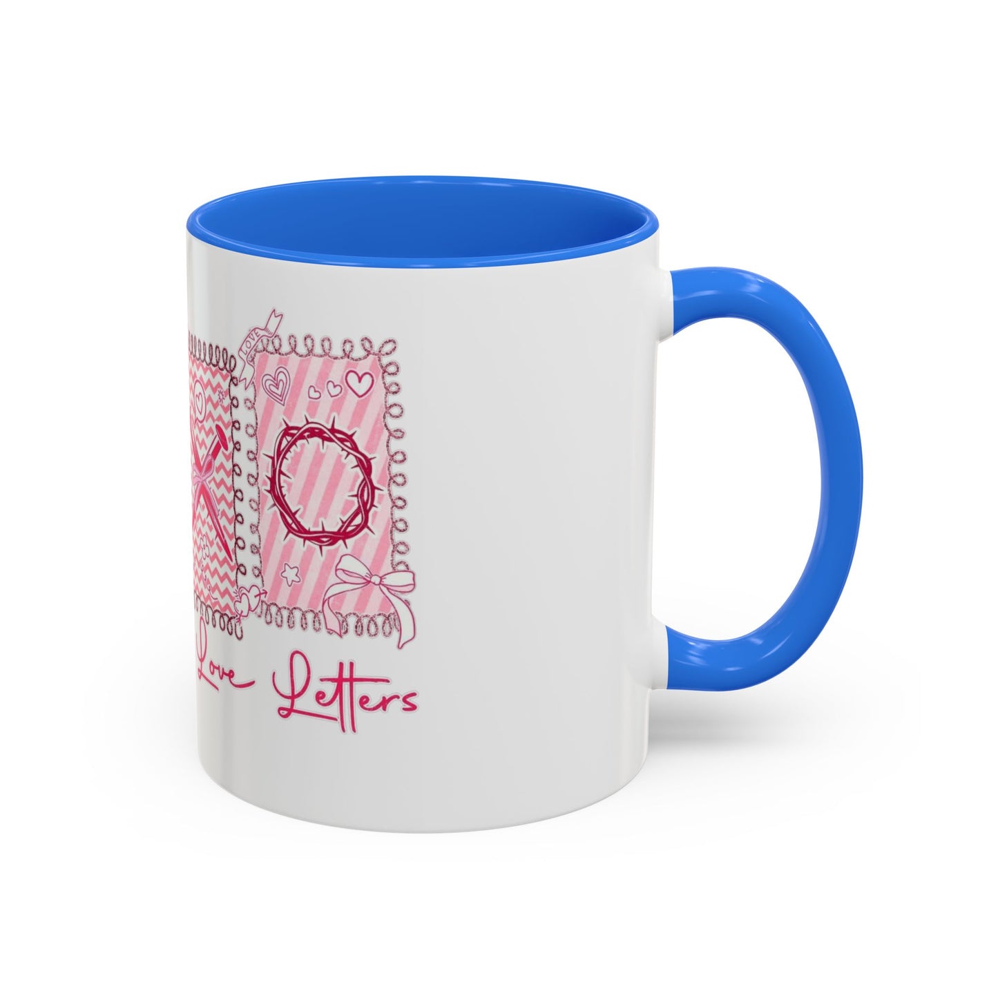 Love Letters XOXO Ceramic Mug — Colorful 11oz & 15oz Coffee Cup