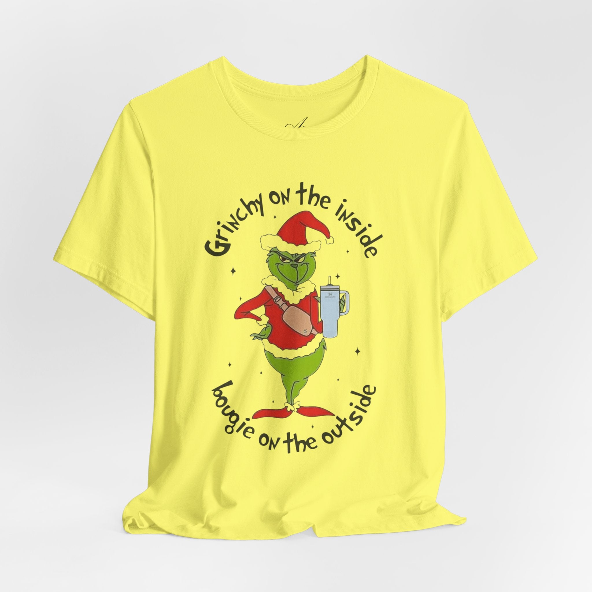 Grinch-Inspired Holiday Tee: 'Grinchy on the Inside, Boogie on the Outside'