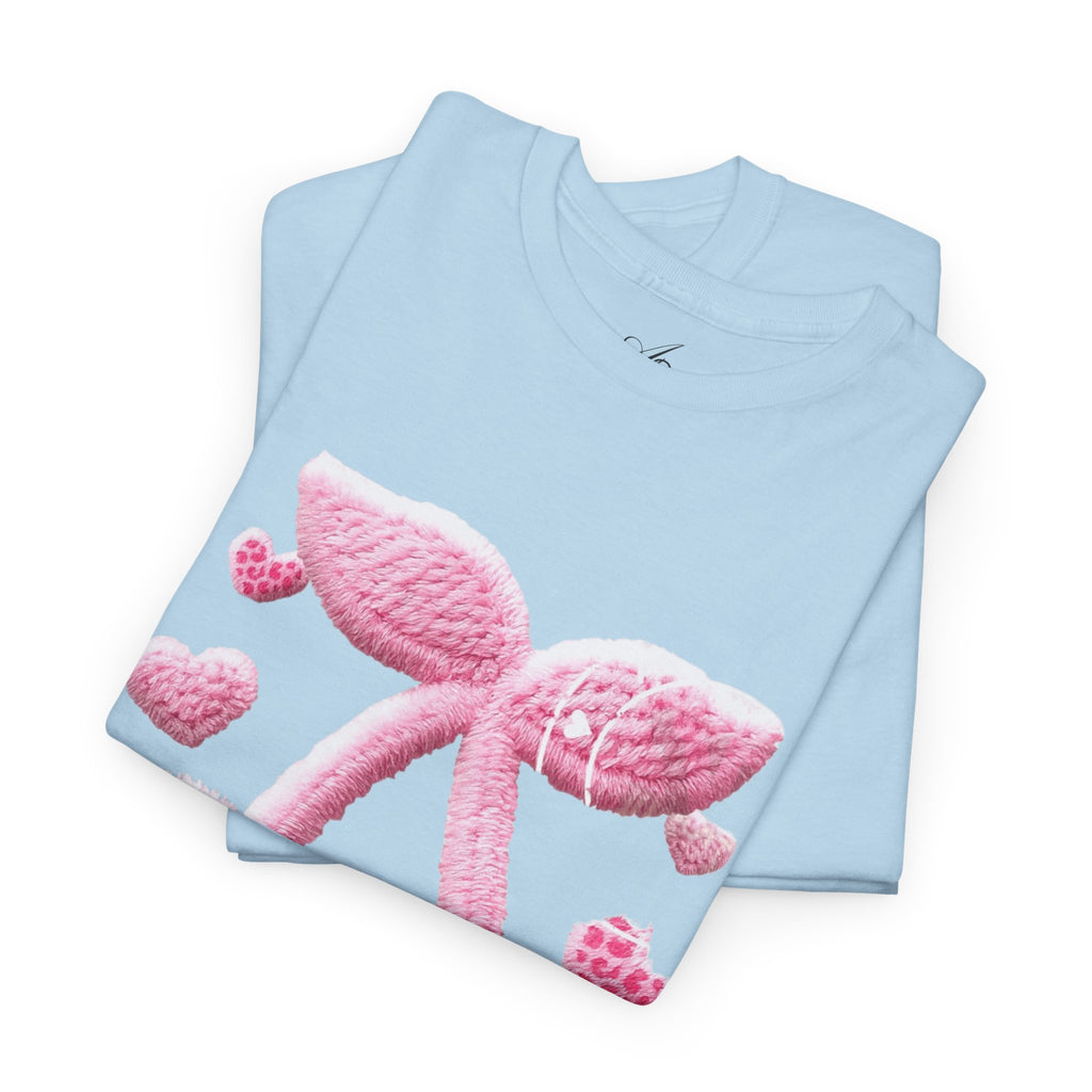 Pink Heart Cherries Tee  LOVE Graphic Valentine T-Shirt