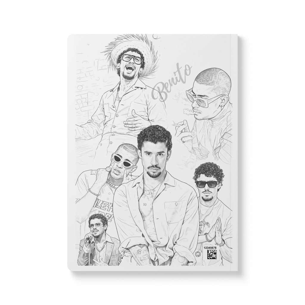 Benito notebook — Latino Popstar Coloring Book & Illustrated Journal
