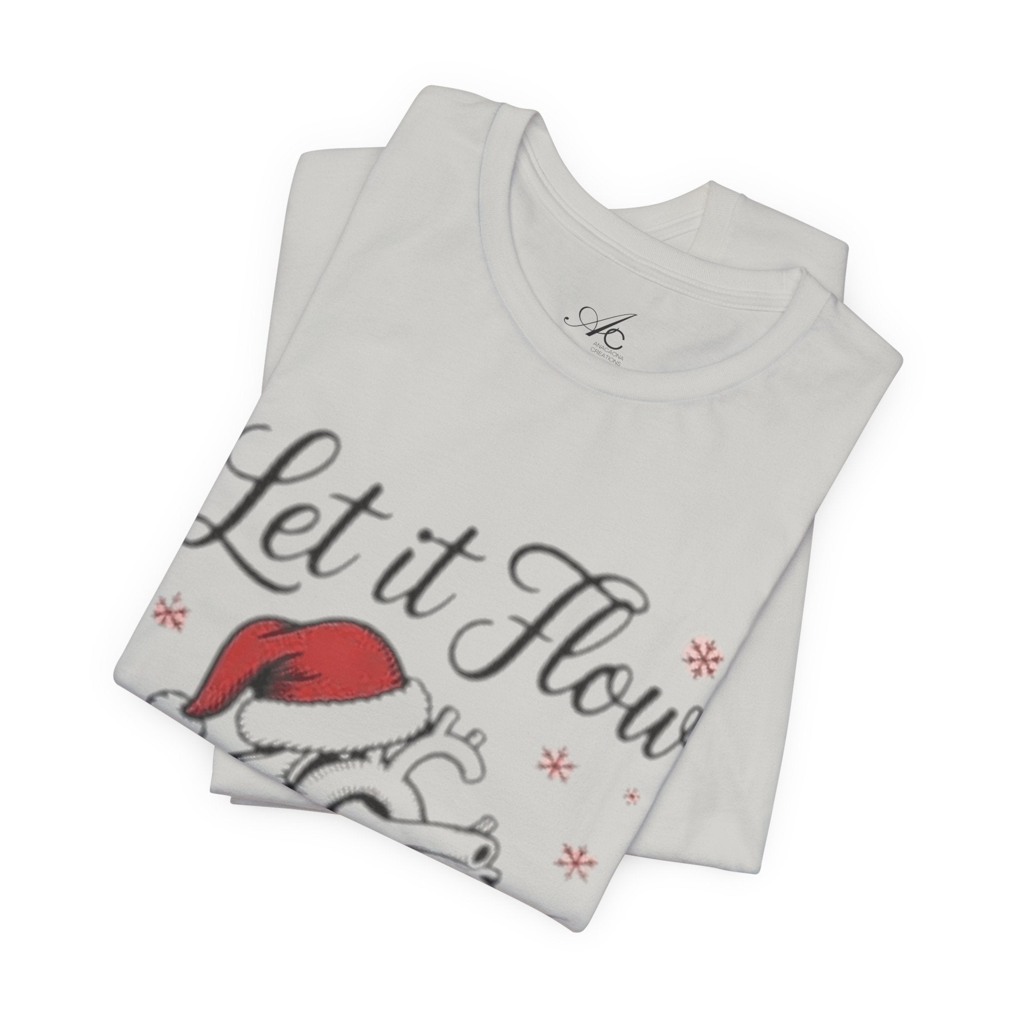 Let It Flow Heart Tee  Christmas Anatomical Heart Shirt