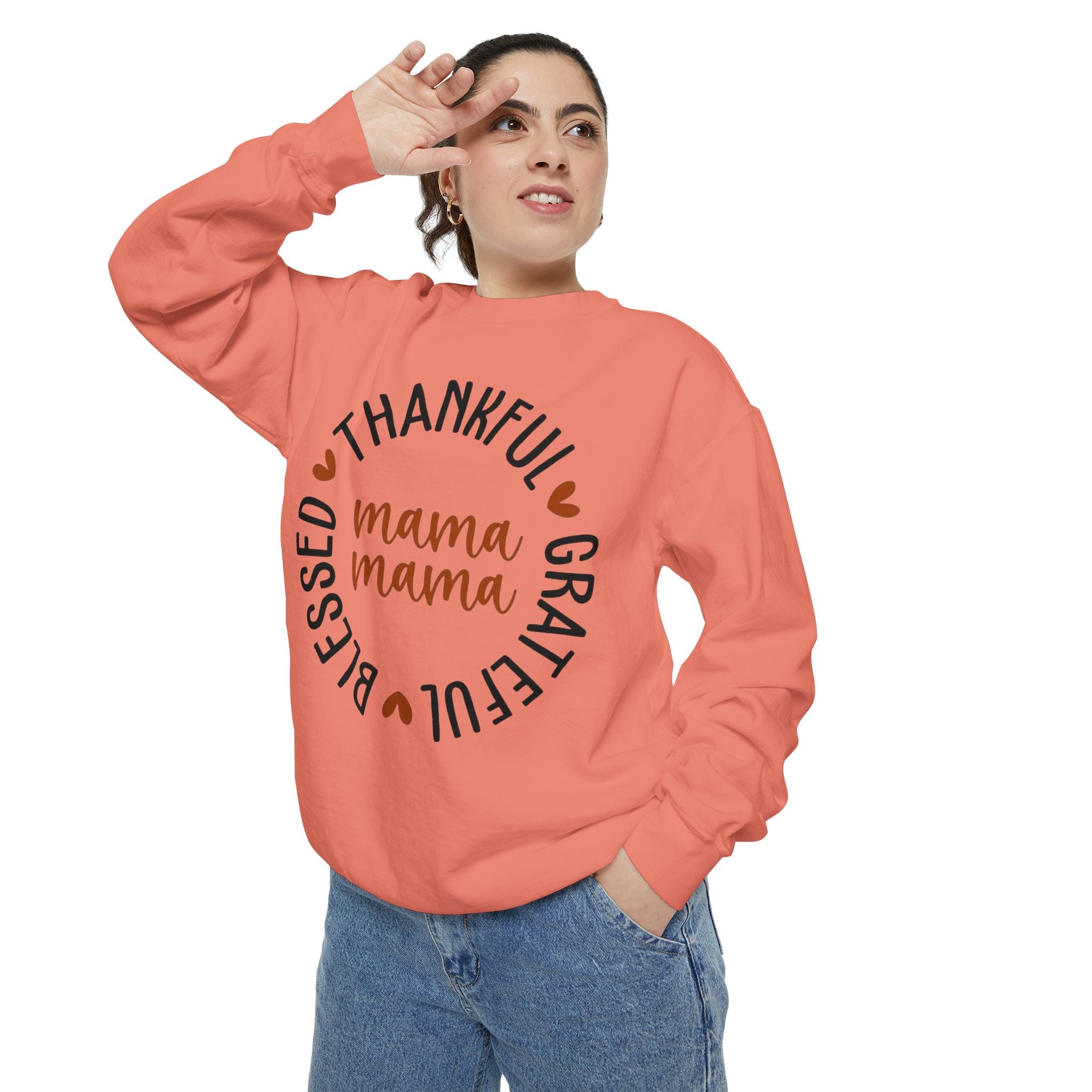 MOM  Sweatshirt Thankful Grateful Blessed "Mama Mama" Sweatshirt