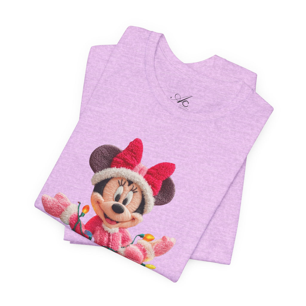Minnie Mouse Holiday Lights T-Shirt Festive Holiday Designs