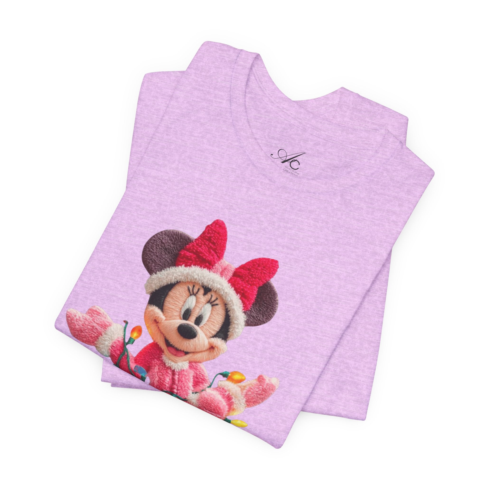 Minnie Mouse Holiday Lights T-Shirt Festive Holiday Designs
