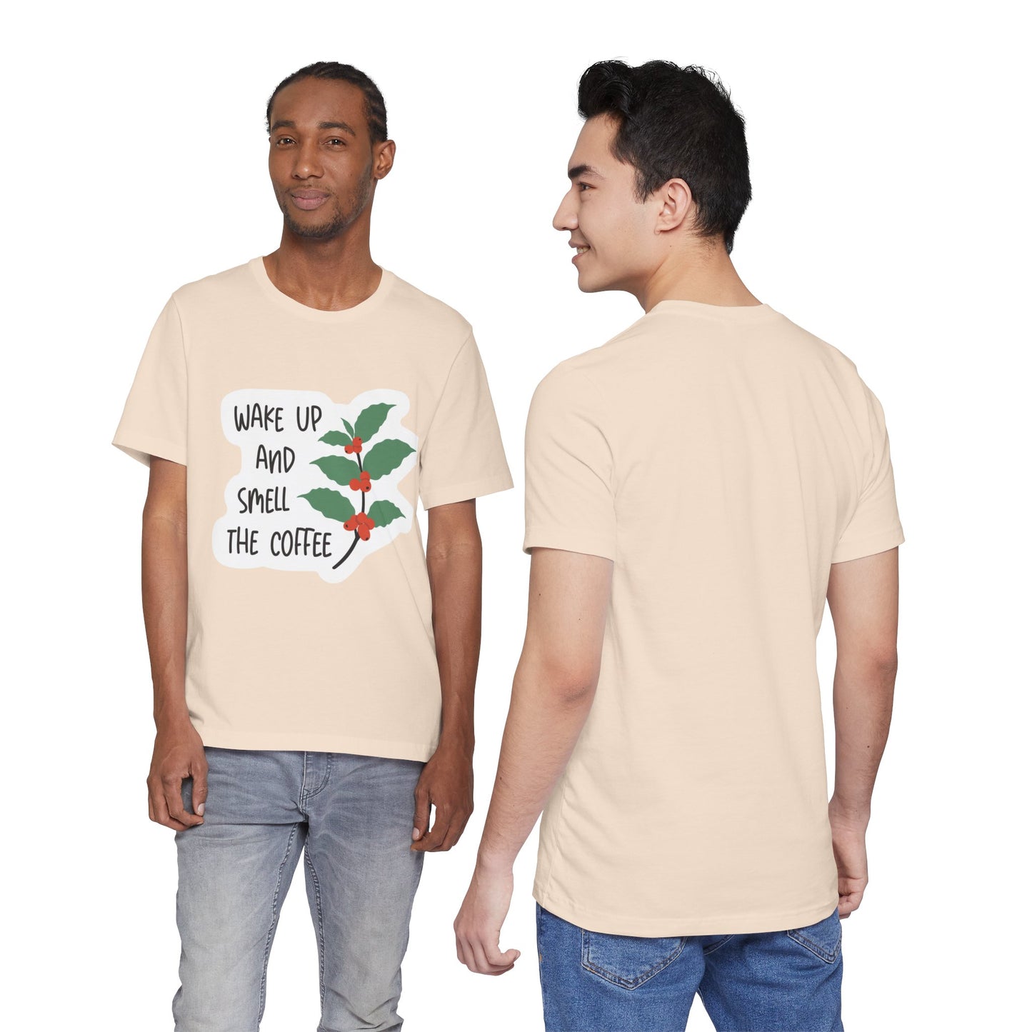 Wake Up and Smell the Coffee Tee  Coffee Plant Graphic T-Shirt
