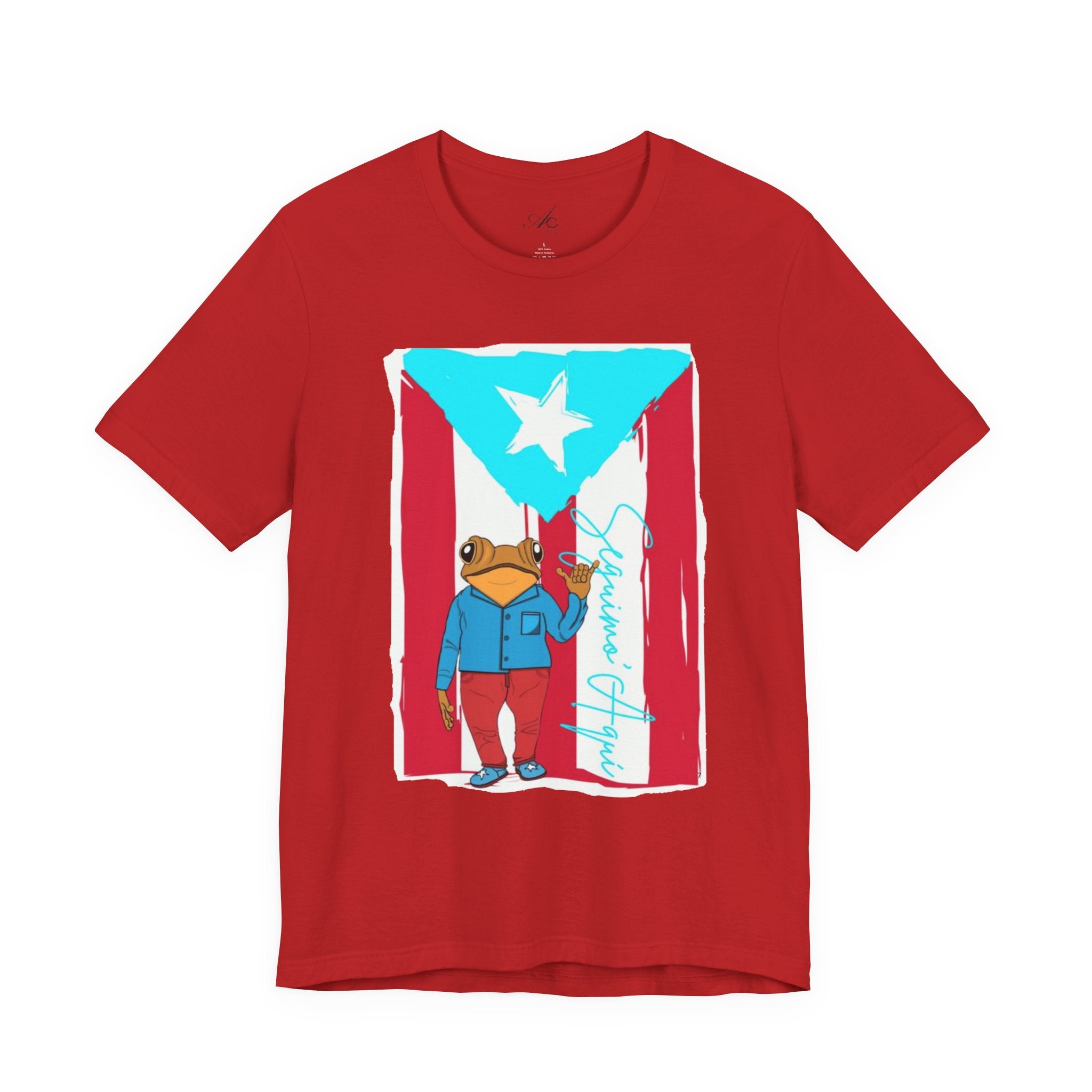 Puerto Rican Coqui Flag T‑Shirt  Boricua Pride Tee