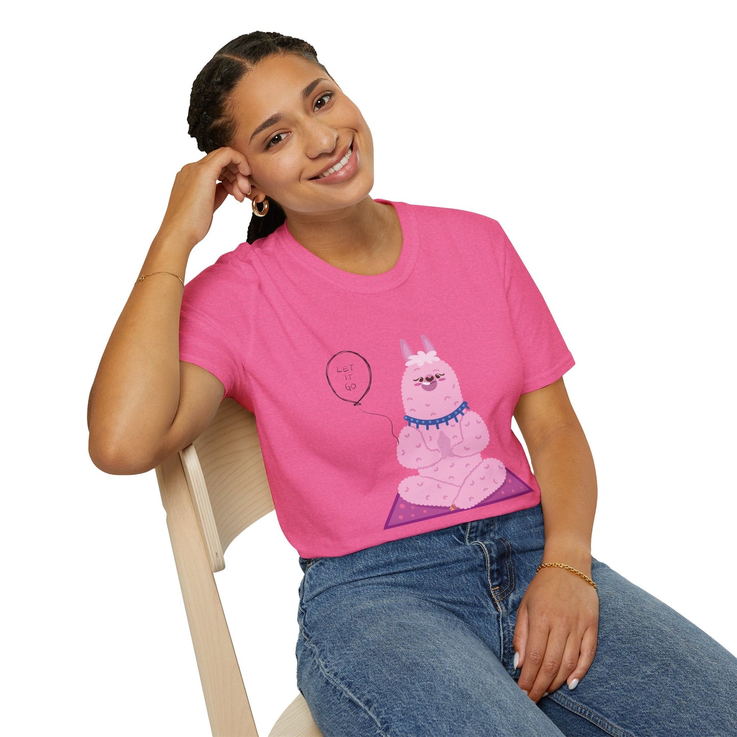 ✨ Let your outfit reflect your inner peace. Meditating Bunny T-Shirt, Softstyle Tee for Relaxation, Chill Vibes Apparel, Perfect Gift for Yoga Lovers, Cute Animal Graphic Tee