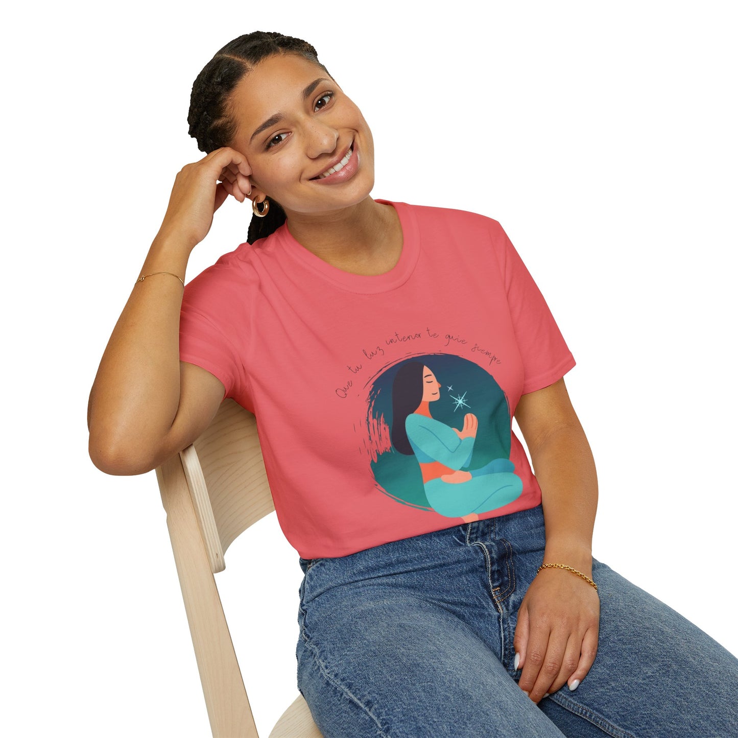 Wear Your Peace. Meditative Goddess T-Shirt, Mindfulness Apparel, Spiritual Gift, Yoga Tee, Relaxation Wear, Inspirational Top
