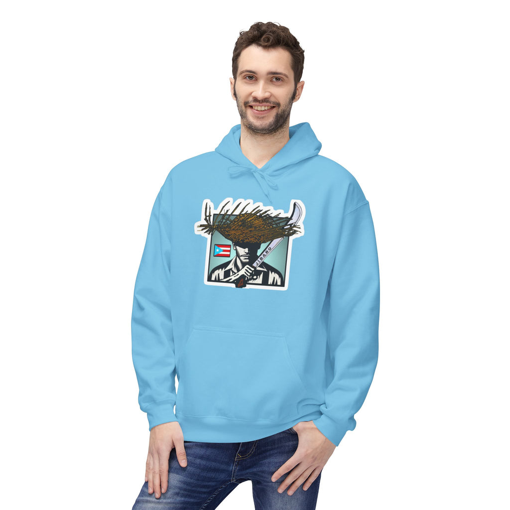 Gíbaro Hoodie  Puerto Rican Pride Pullover with Flag Machete Design