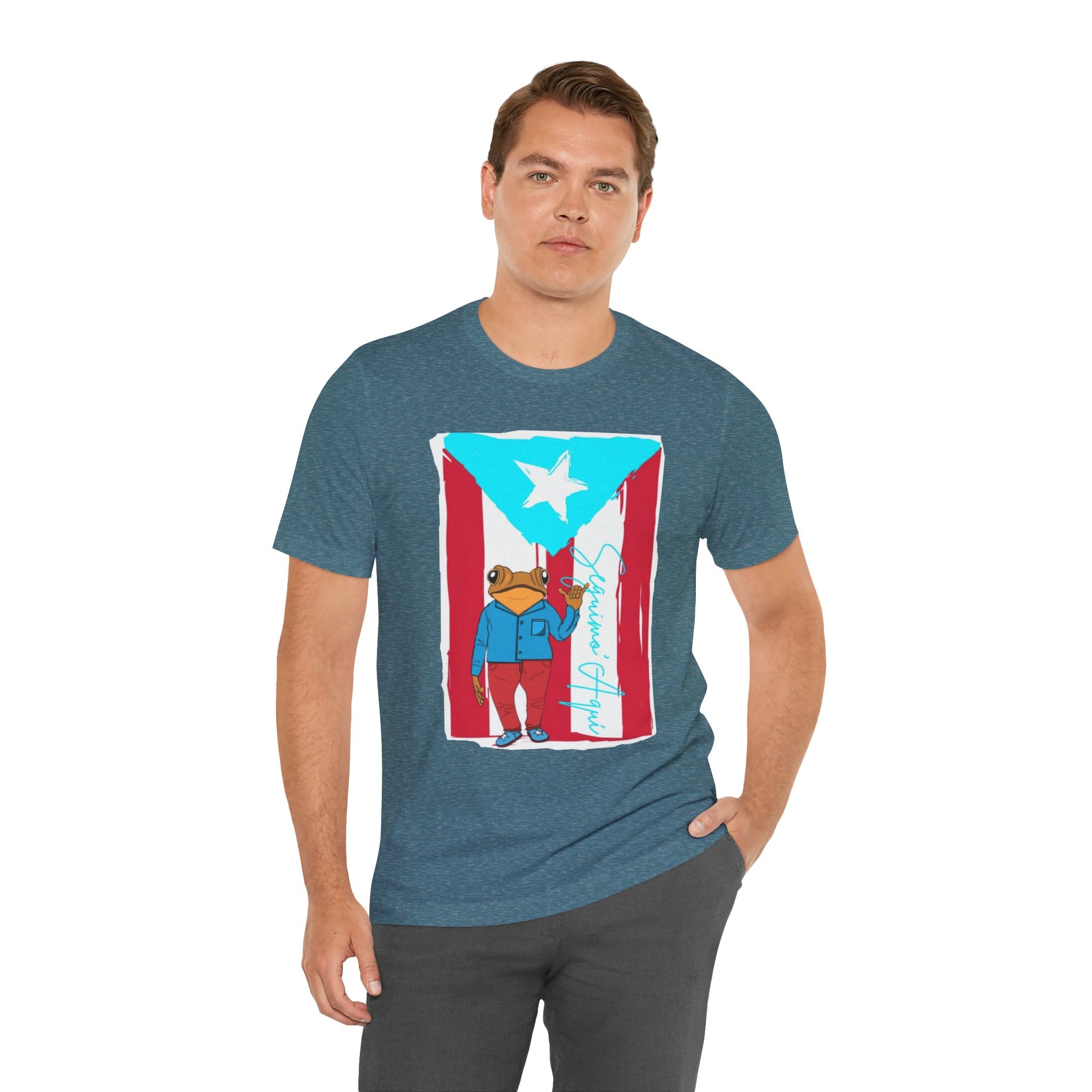 Puerto Rican Coqui Flag T‑Shirt  Boricua Pride Tee