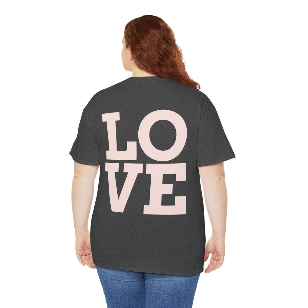 Pink Heart Cherries Tee  LOVE Graphic Valentine T-Shirt