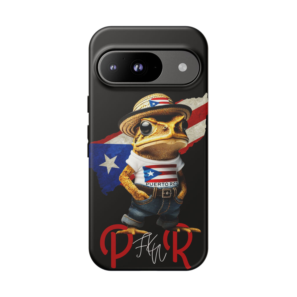 Puerto Rican Frog Tough Phone Case  Puerto Rico Flag Patriotic Protective Case