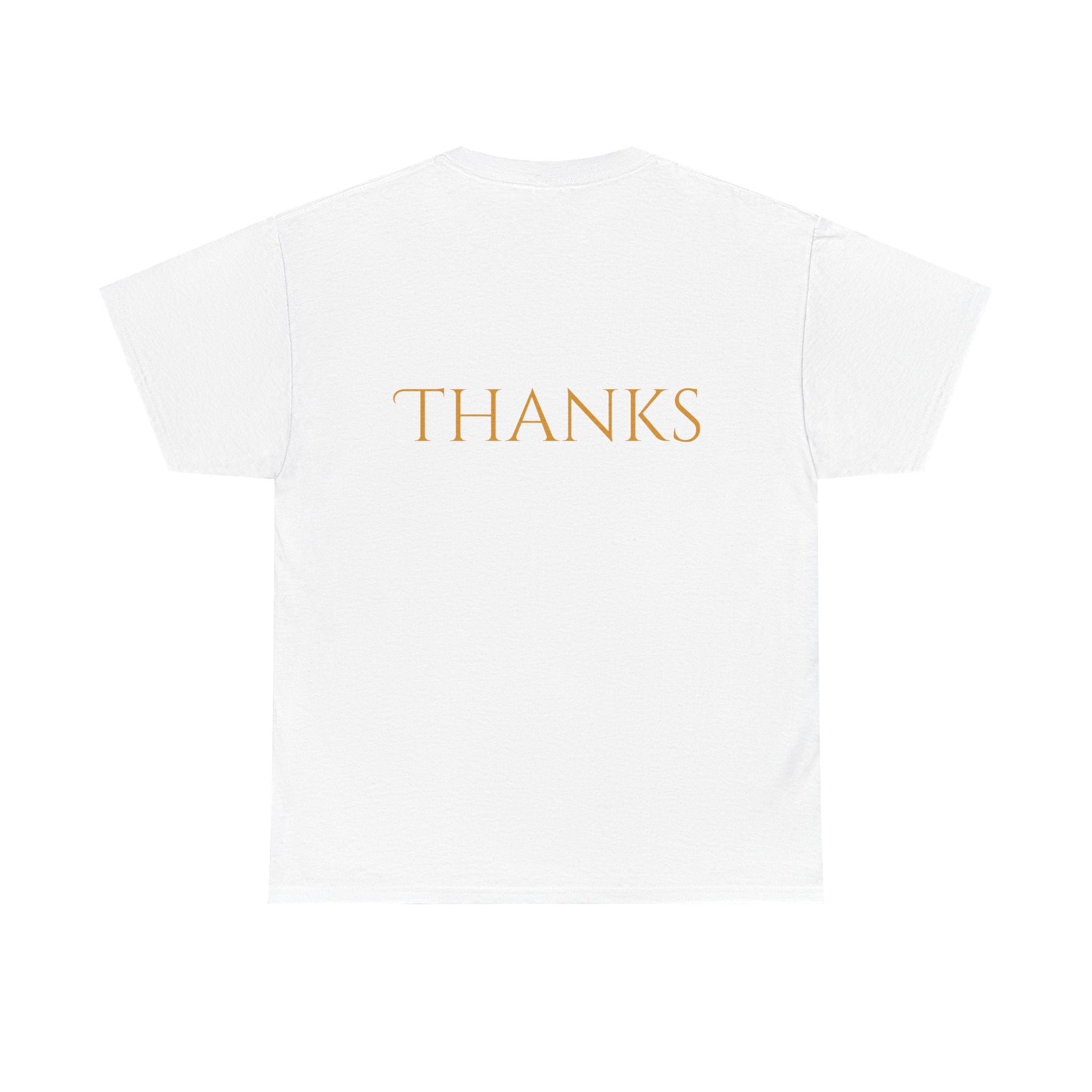 Give Thanks Tee Thanksgiving Graphic T-Shirt with Rustic Bow Design