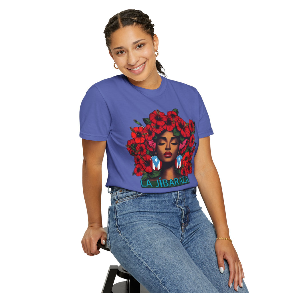 Puerto Rico Navidades T-Shirt — "La Jíbaraza" Floral Puerto Rican Pride Tee