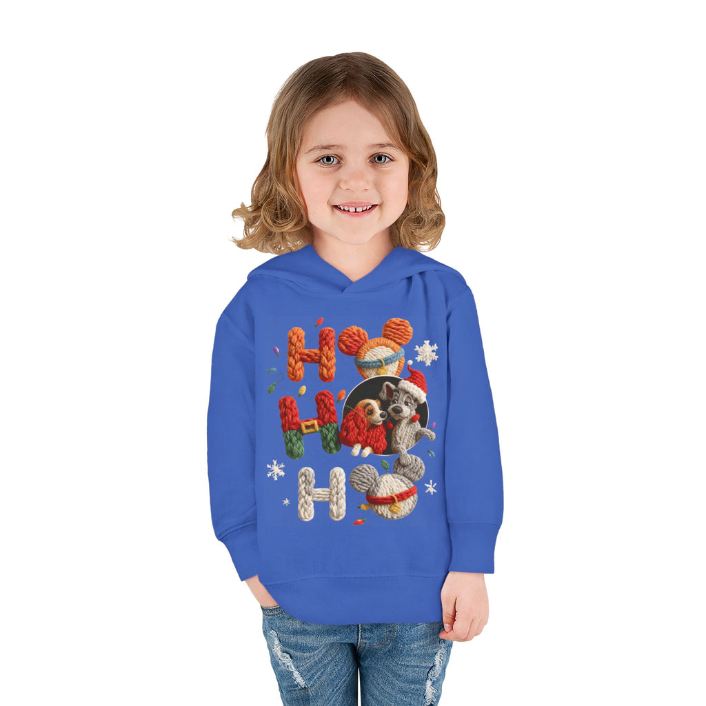 Toddler Hoodie "Ho Ho Ho" Festive Raccoon Christmas Pullover