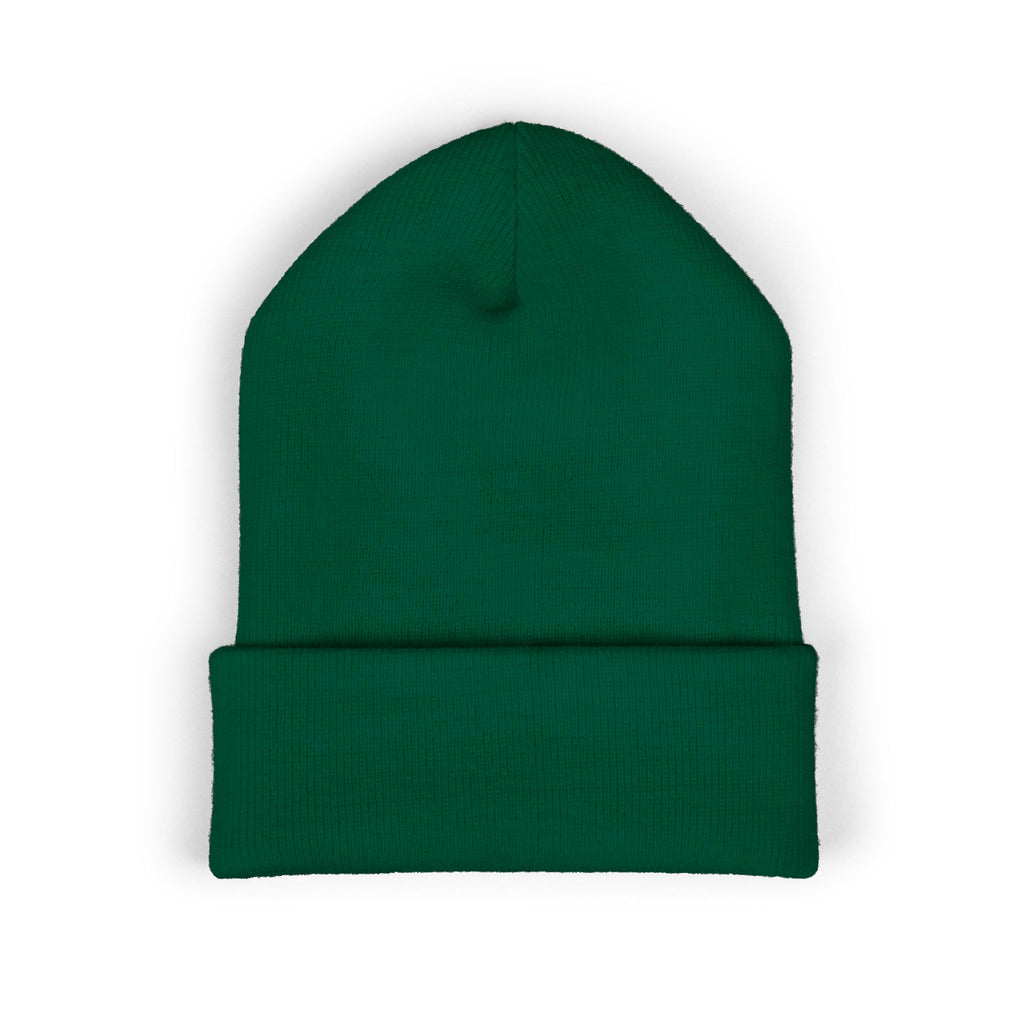 Embroidered 'Holi' Symbol Knit Hat Puerto Rico Beanie Hat – Boricua Pride Cuffed Winter Hat