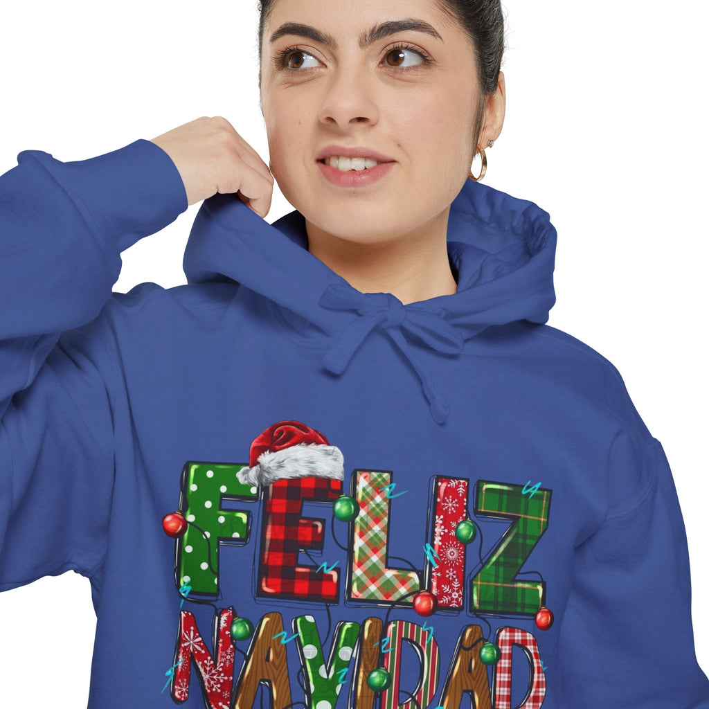 Feliz Navidad Holiday Hoodie  Festive Christmas Hoodie
