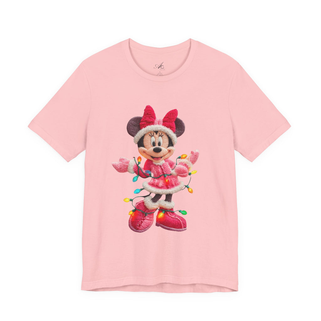 Minnie Mouse Holiday Lights T-Shirt Festive Holiday Designs