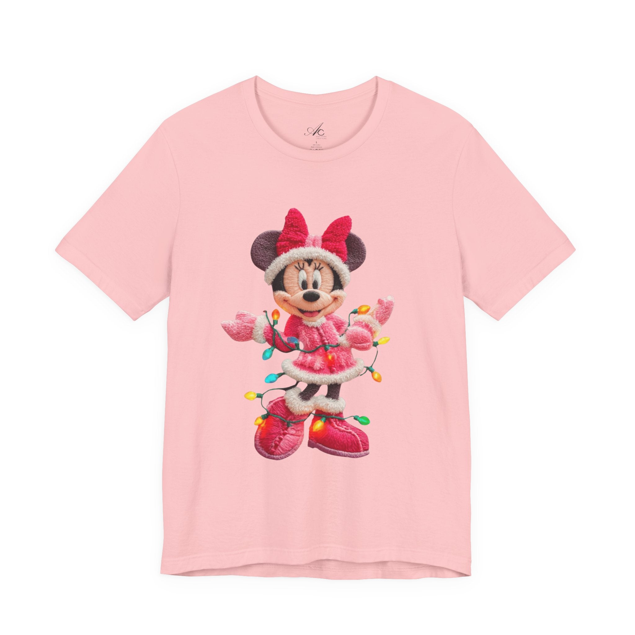 Minnie Mouse Holiday Lights T-Shirt Festive Holiday Designs