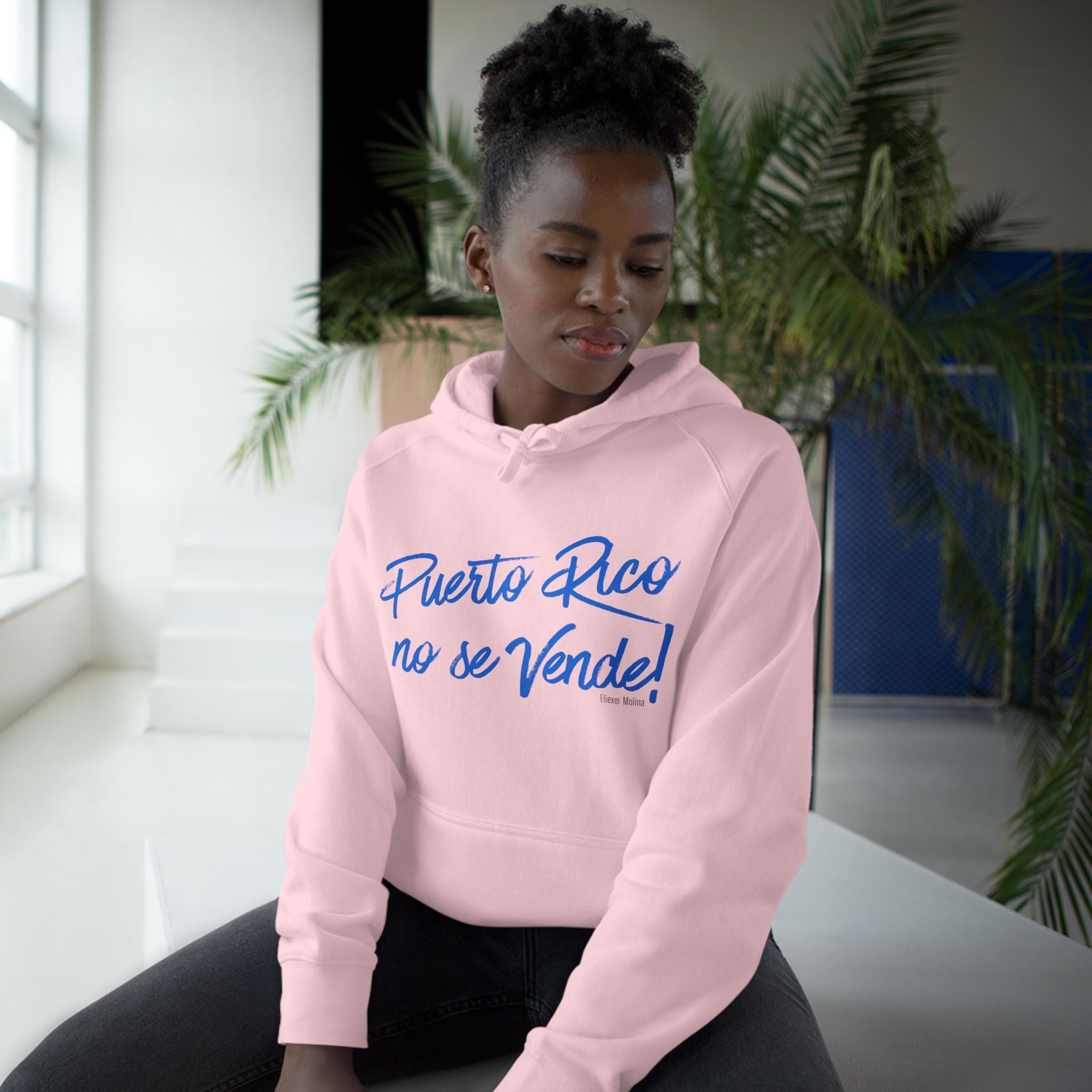 Hoodie  "Puerto Rico No Se Vende" Script Protest Pullover