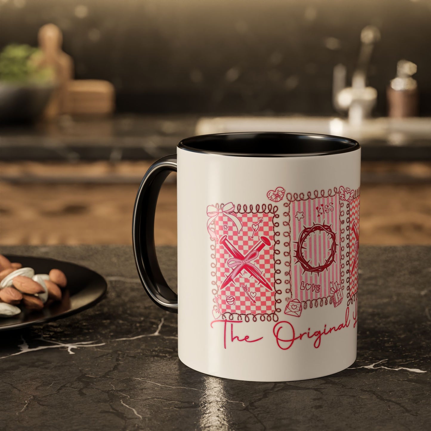 Love Letters XOXO Ceramic Mug — Colorful 11oz & 15oz Coffee Cup