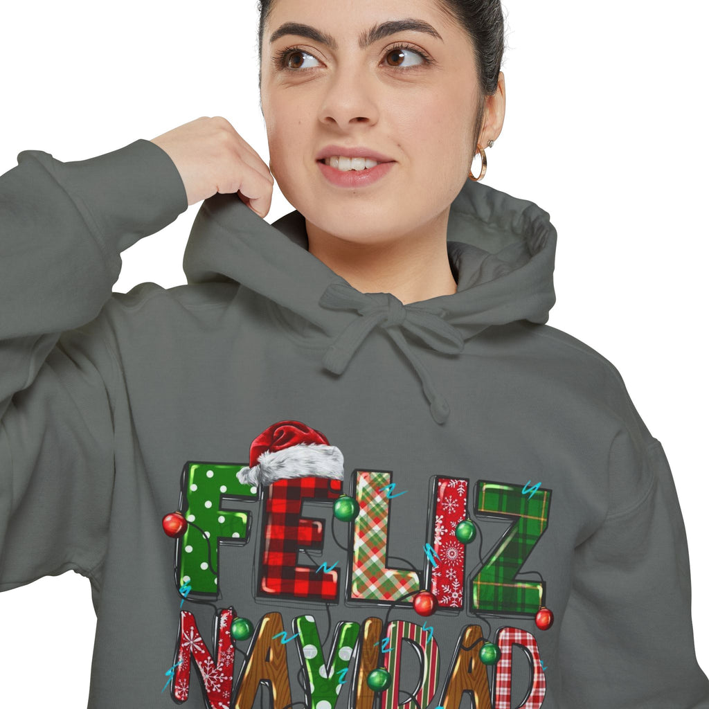 Feliz Navidad Holiday Hoodie  Festive Christmas Hoodie