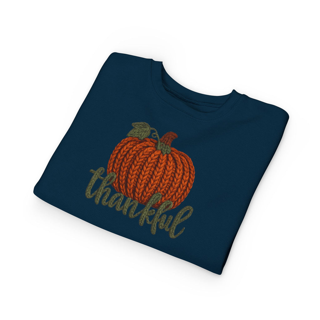 Toddler Sweatshirt  "Thankful" Pumpkin Fall Pullover