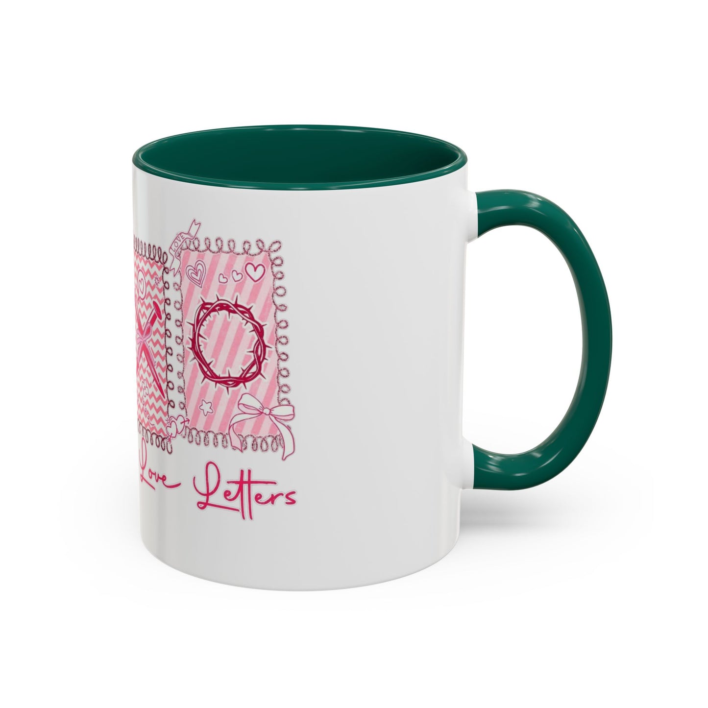 Love Letters XOXO Ceramic Mug — Colorful 11oz & 15oz Coffee Cup