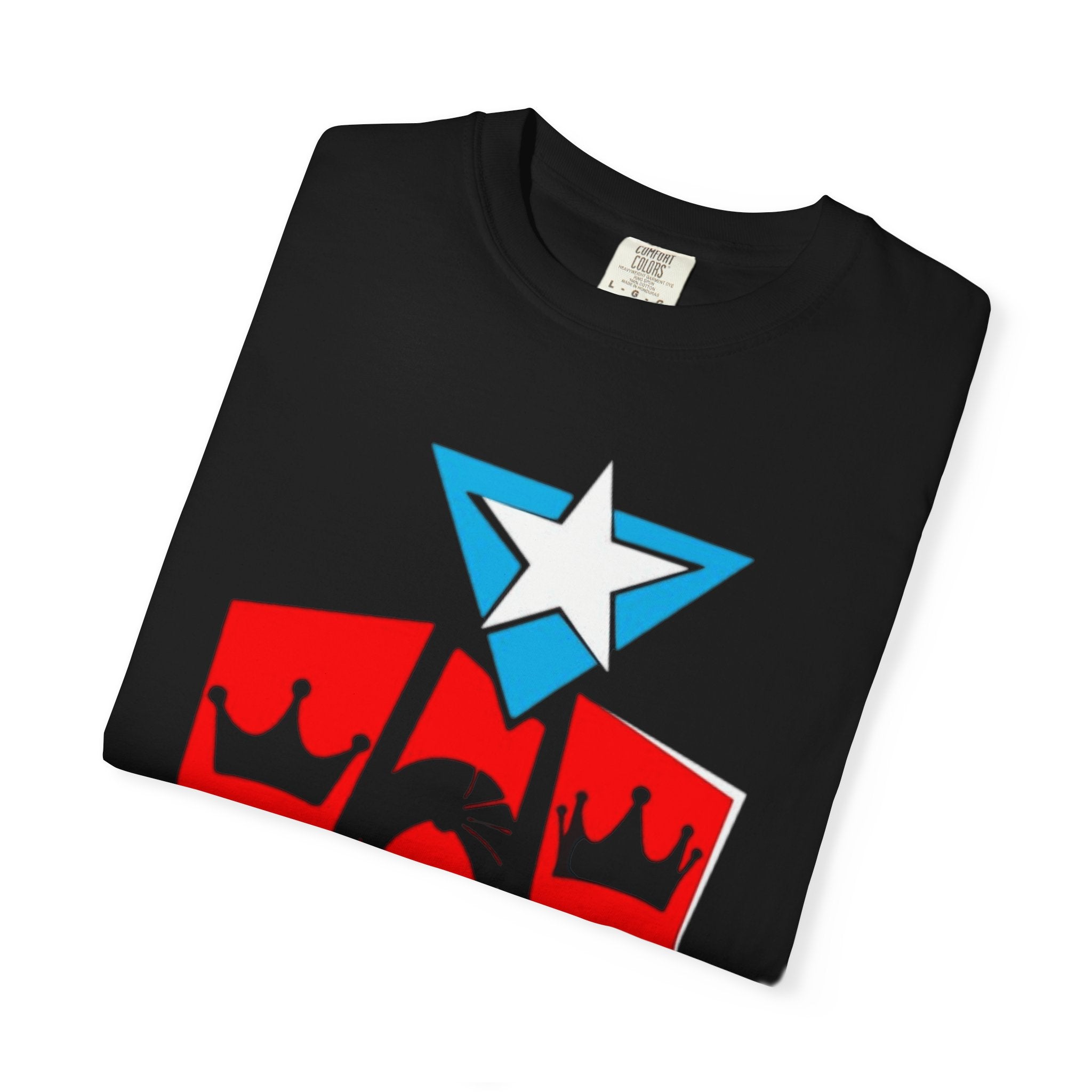The Three Kings T-Shirt — Puerto Rican Three Kings Graphic Tee (Star & Crown Silhouettes)