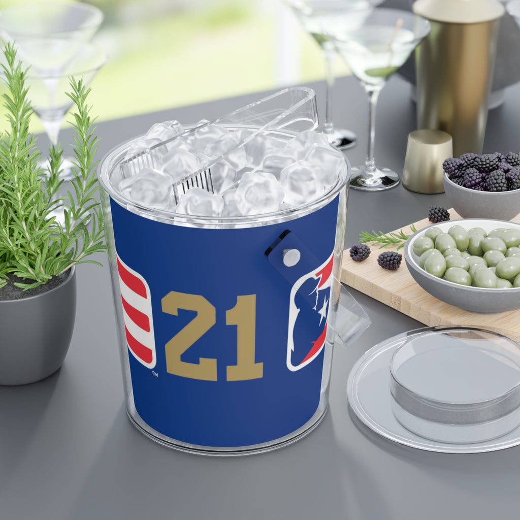 Puerto Rico Baseball 21 Ice Bucket with Tongs