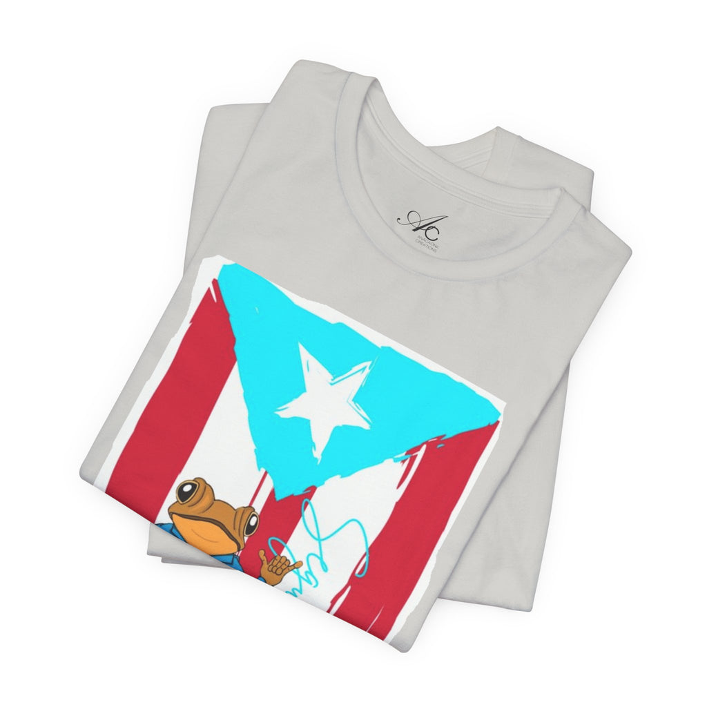 Puerto Rican Coqui Flag T‑Shirt  Boricua Pride Tee