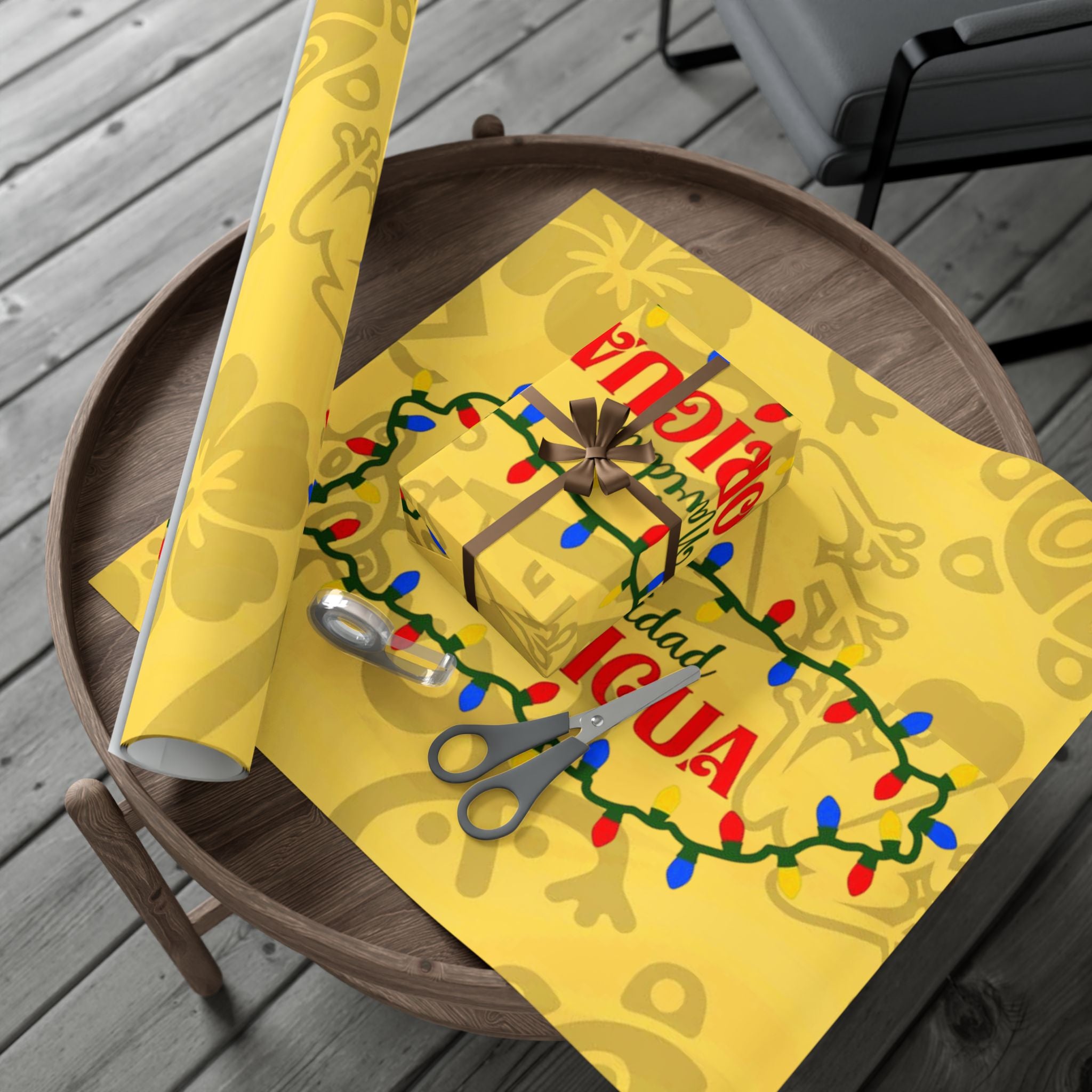 Puerto Rico Wrapping Paper Cultural Gift Wrap Boricua Heritage Design Holiday & Celebration Gift Packaging