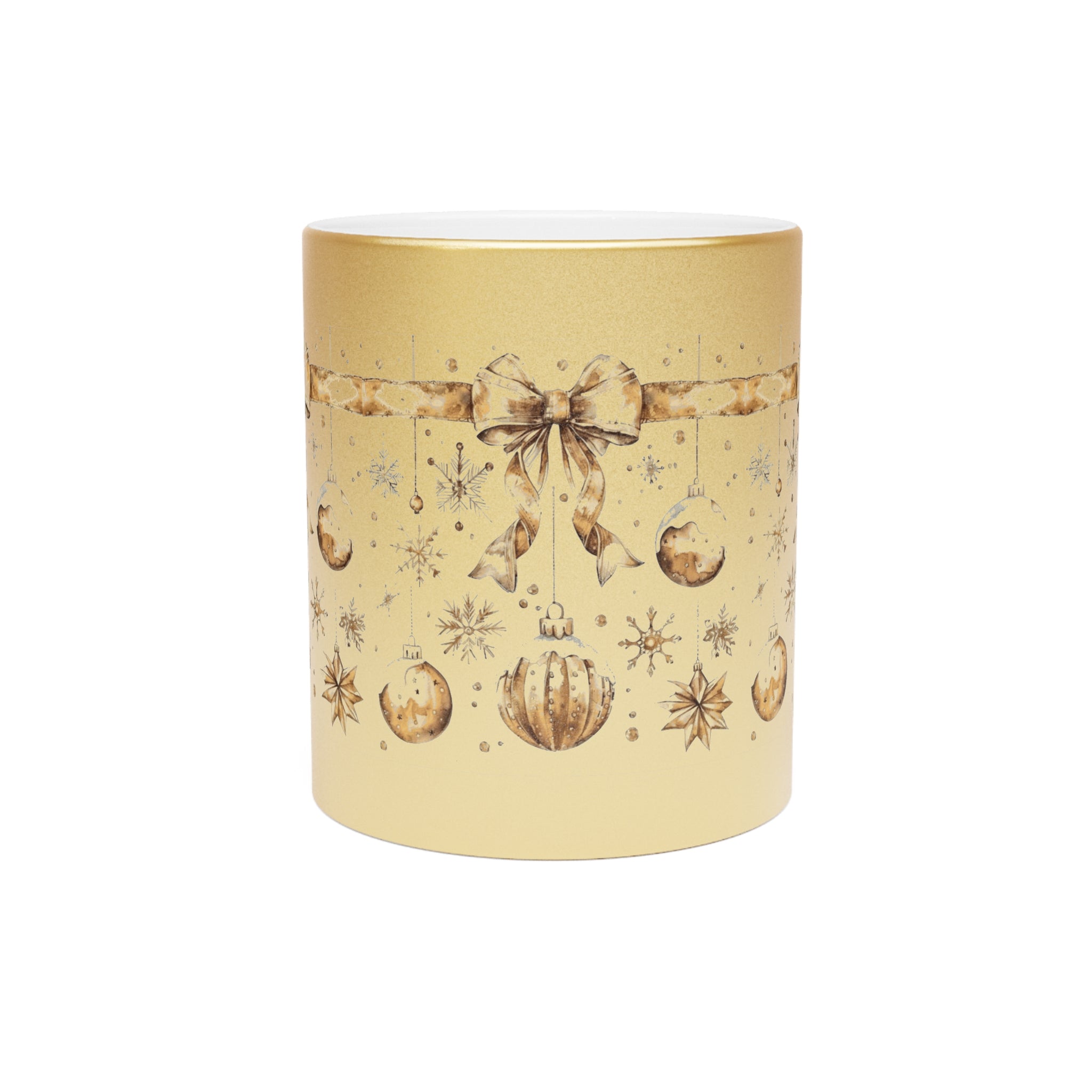 Elegant Holiday Metallic Mug for Coffee LovChristmas Mugs | Holiday Coffee Cups with Festive Quotes & Designsers