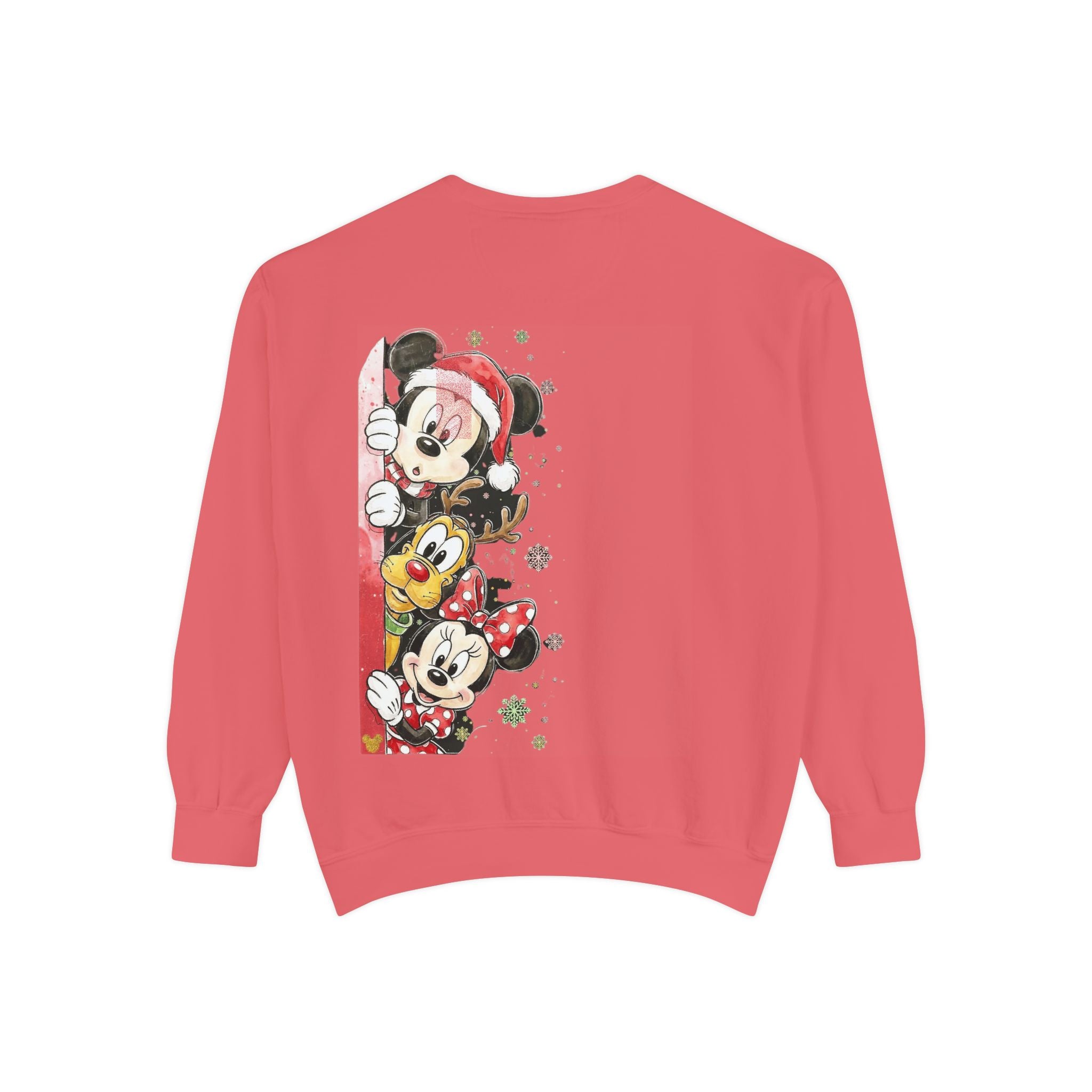 Christmas Disney Characters Sweatshirt  Mickey, Minnie & Pluto Holiday Crew Cartoon Christmas T-shirts and Sweaters