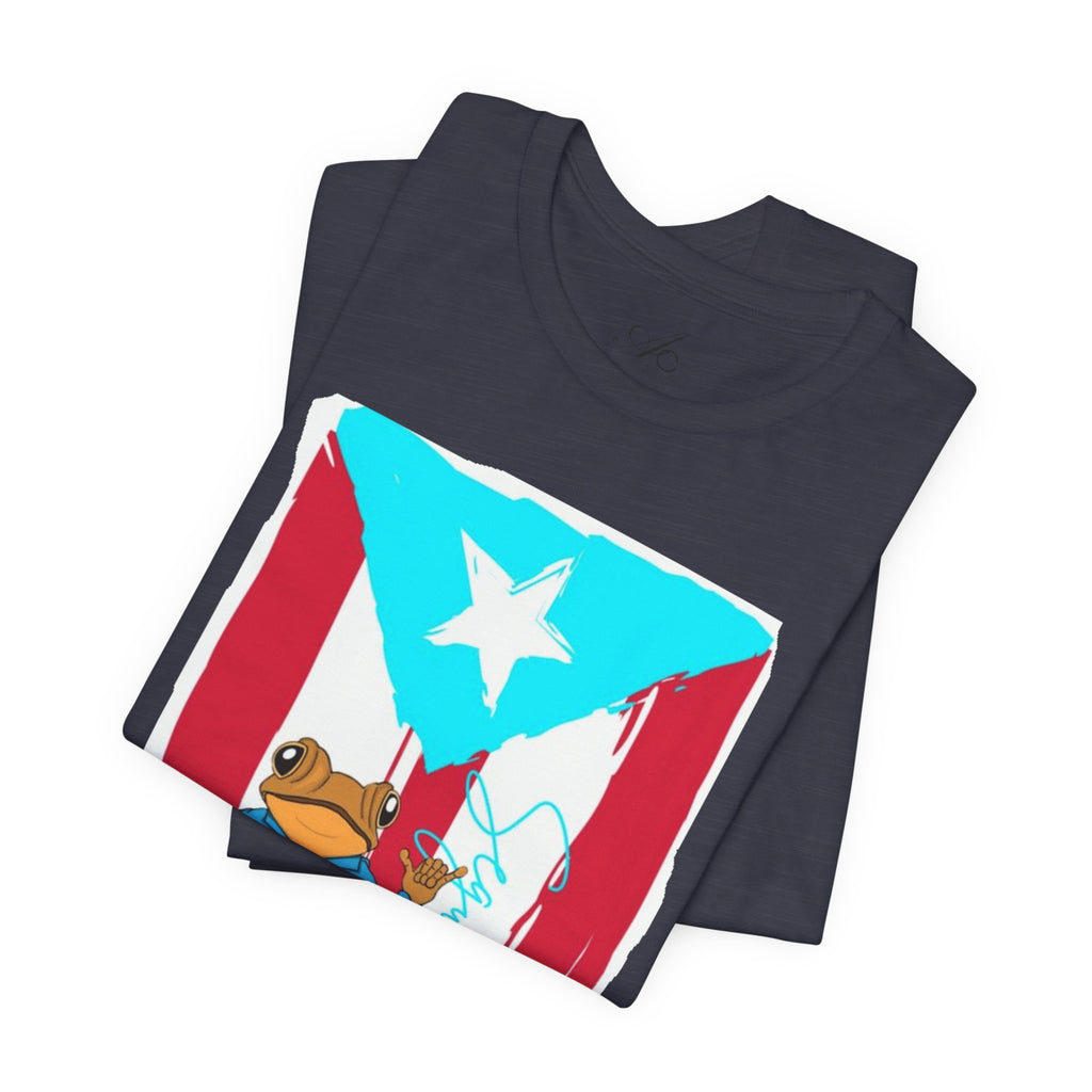 Puerto Rican Coqui Flag T‑Shirt  Boricua Pride Tee