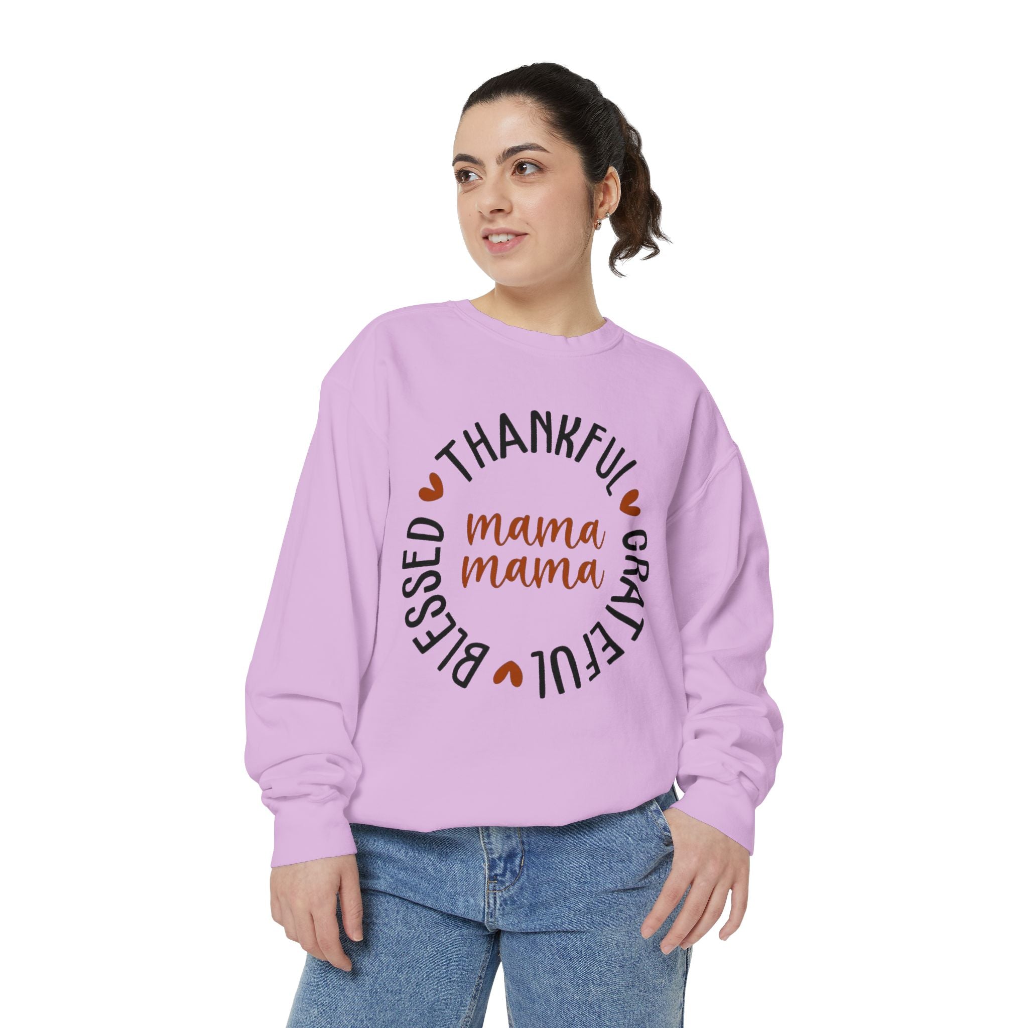 MOM  Sweatshirt Thankful Grateful Blessed "Mama Mama" Sweatshirt