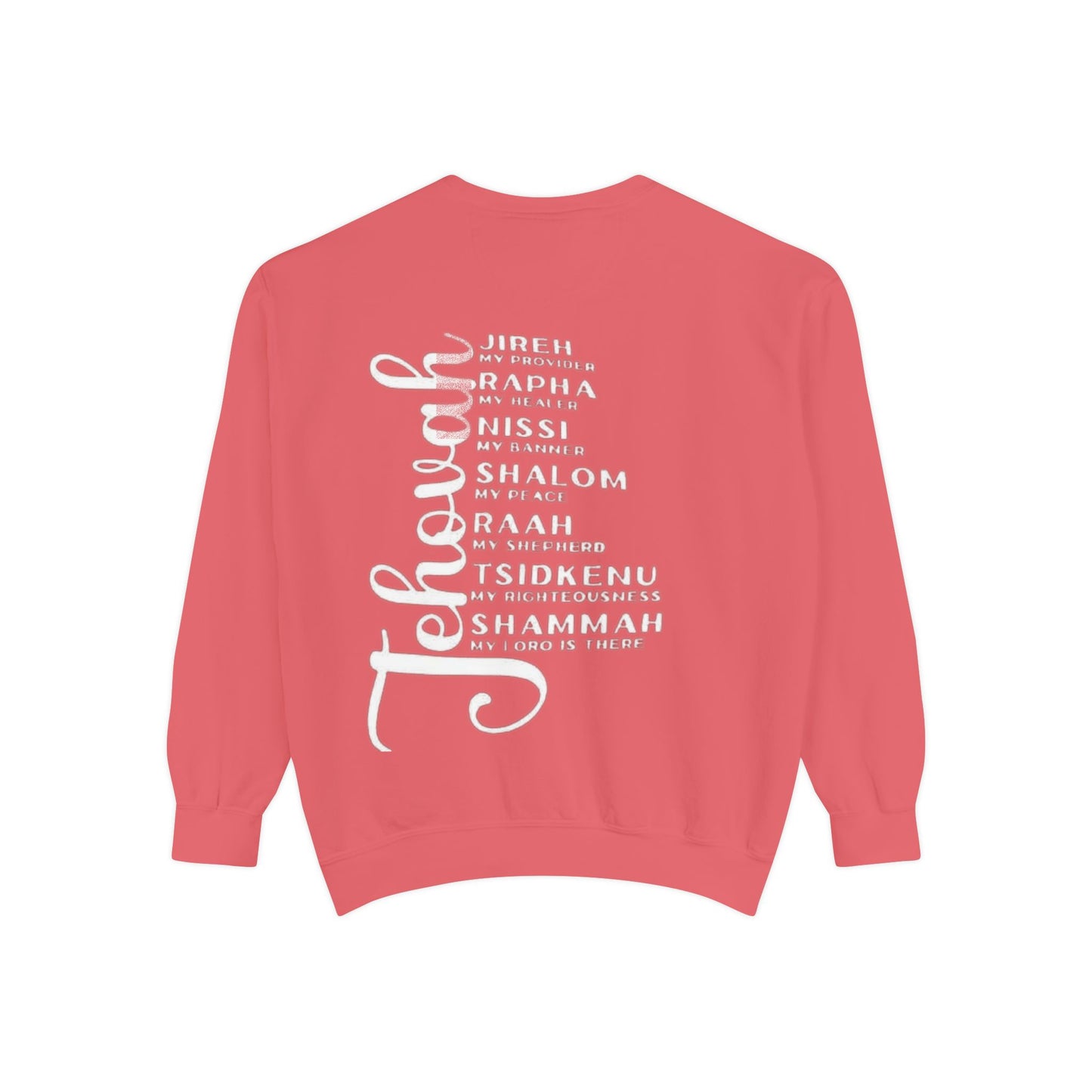 Jehovah Names Sweatshirt  Christian Faith Scriptural Names Pullover