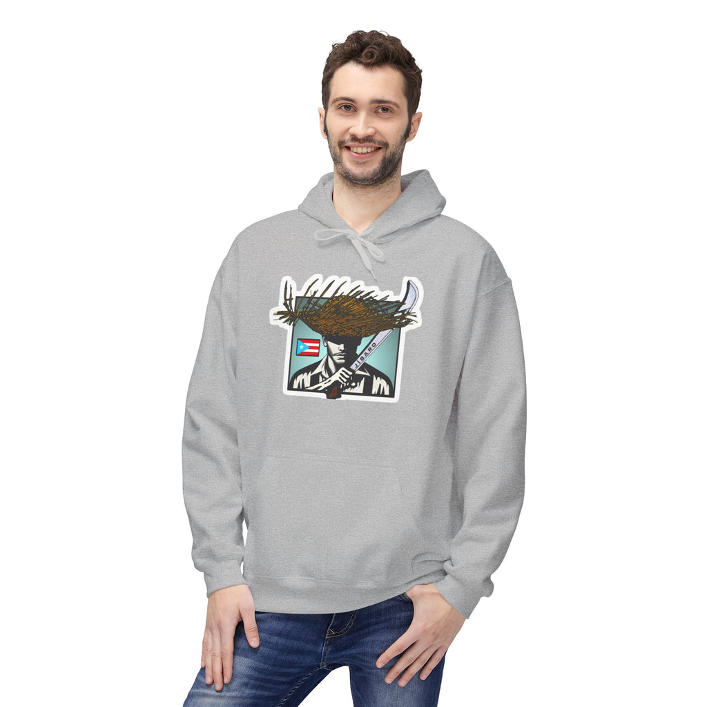 Gíbaro Hoodie  Puerto Rican Pride Pullover with Flag Machete Design