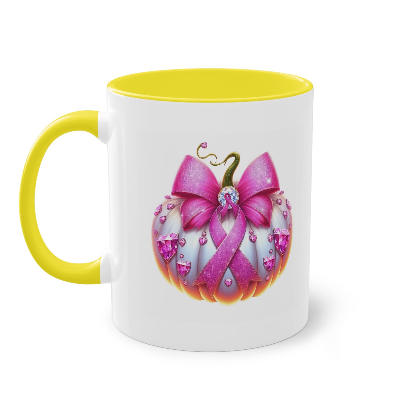 Vibrant Two-Tone Coffee Mug with Floral Design - Perfect Gift for Nature Lovers