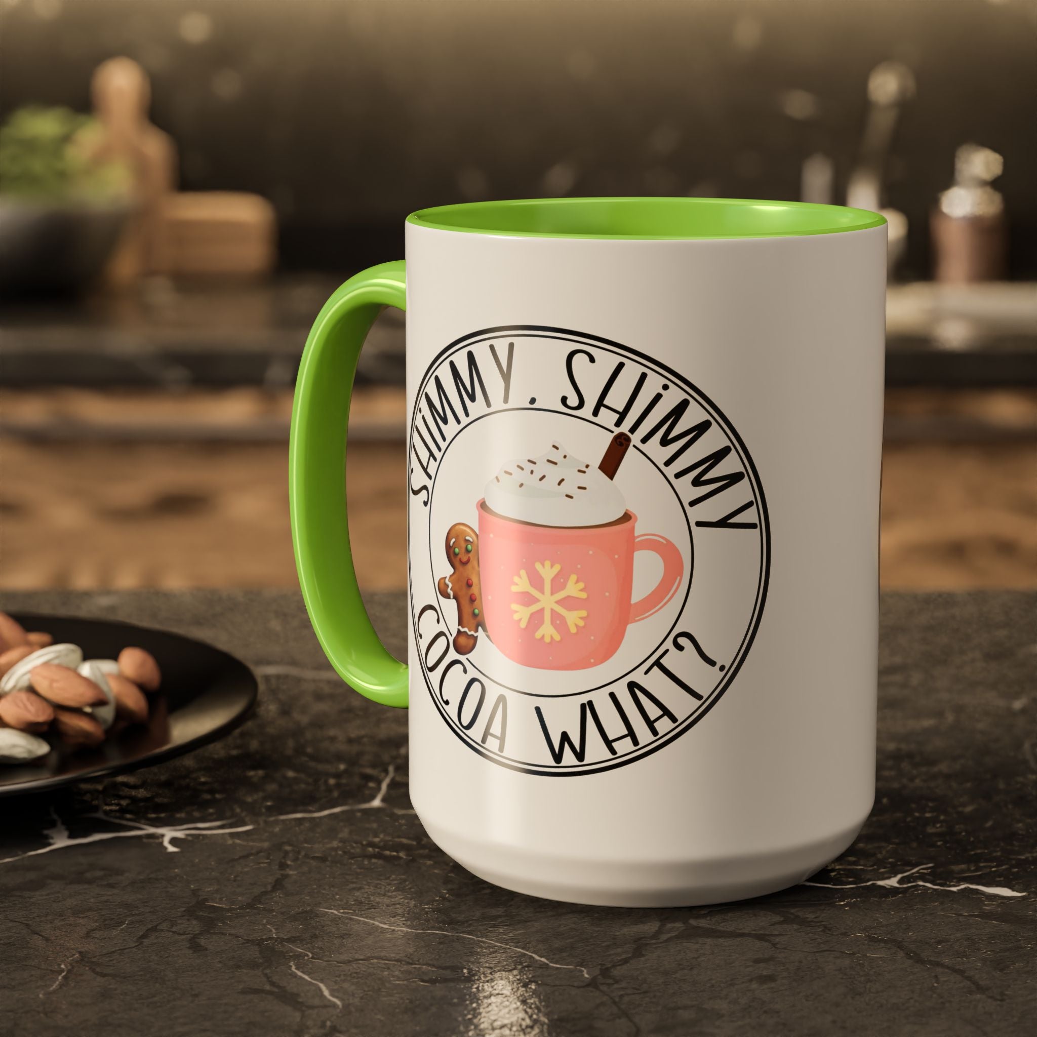 Cute Cocoa Mugs with Gingerbread Design Perfect for Winter Holiday CheerBeverage Cup Christmas Design