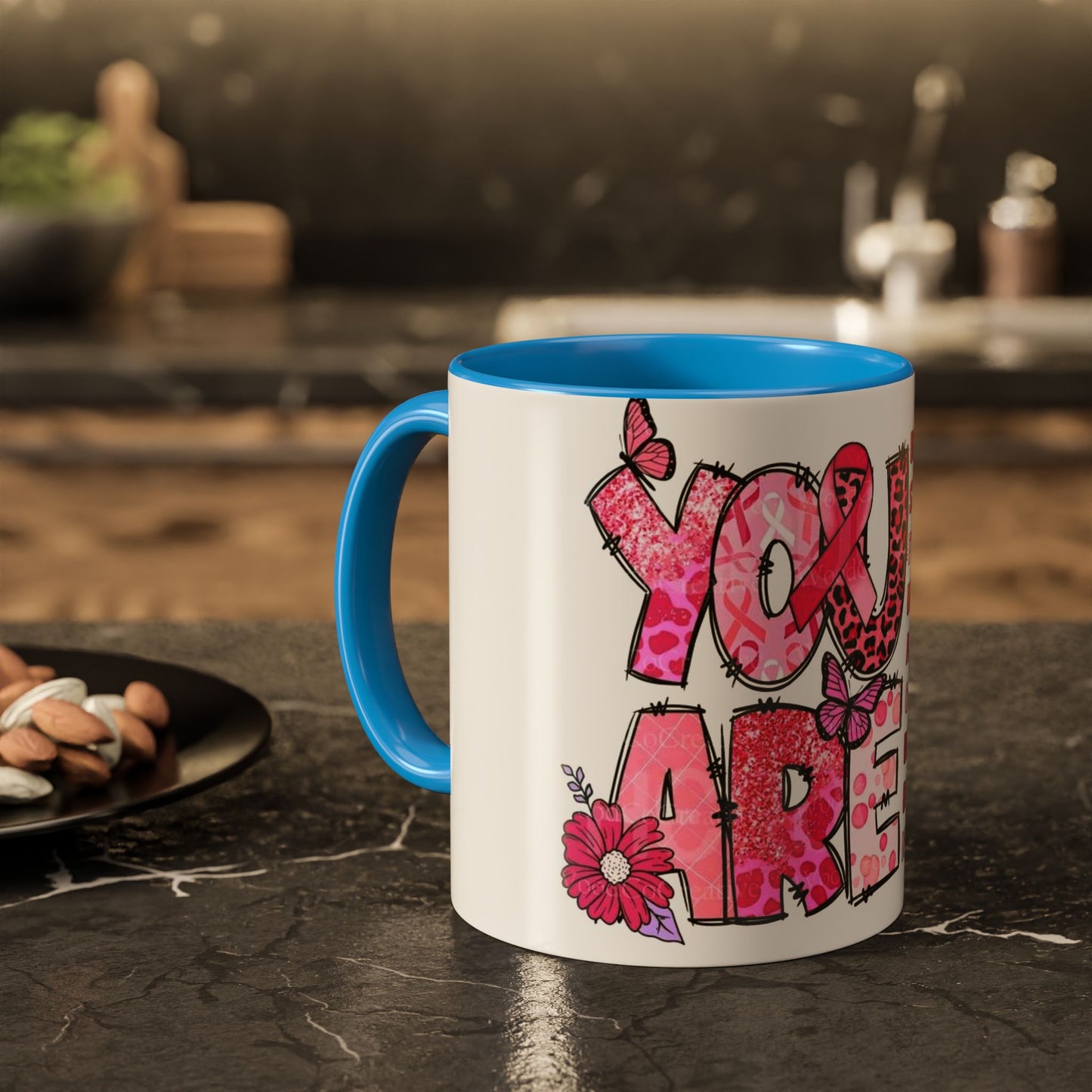 Cancer Hope Collection Empowering Inspirational Mug for Breast Cancer Awareness