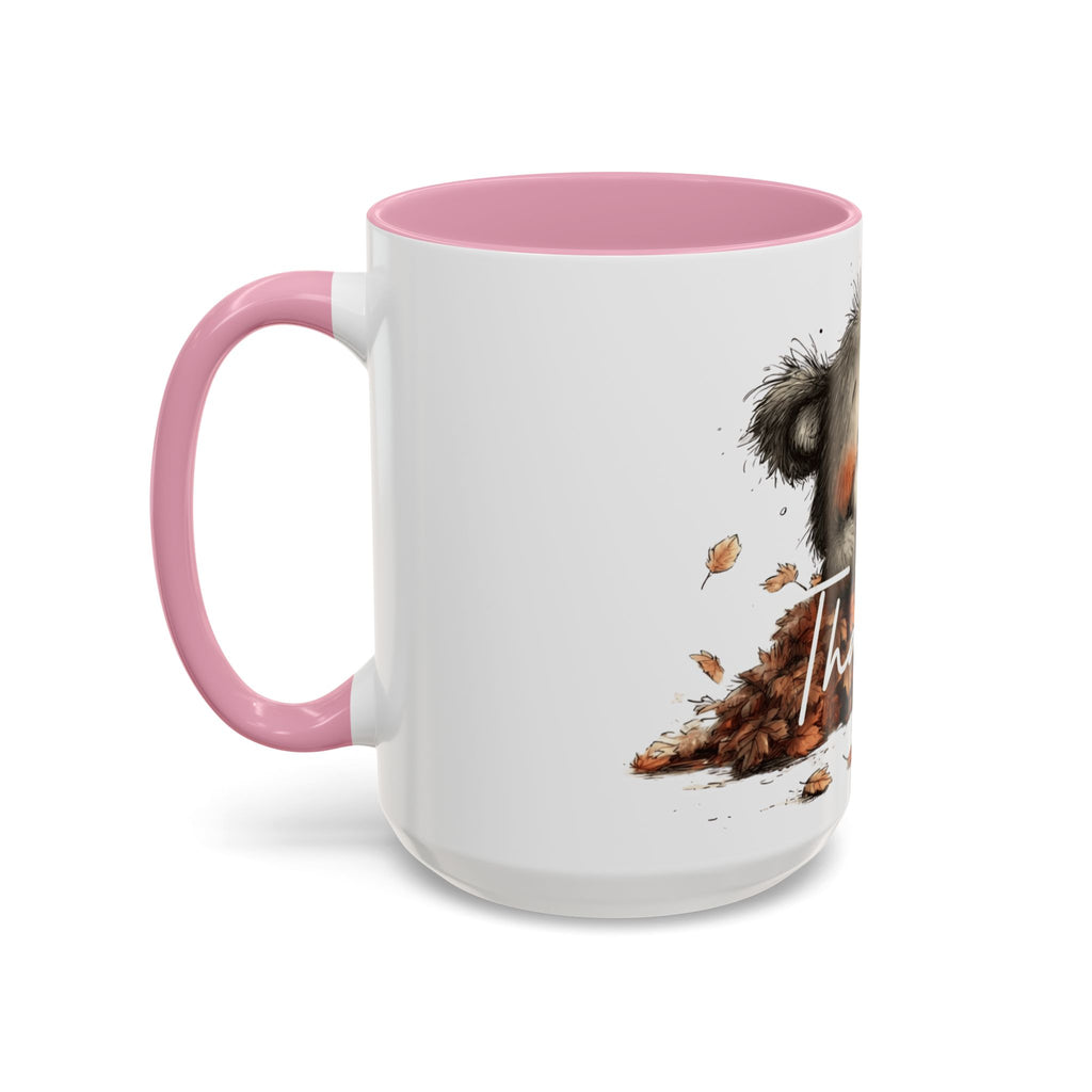 Thankful Bear Autumn Mug — Cute Fall Coffee Cup (11oz, 15oz)