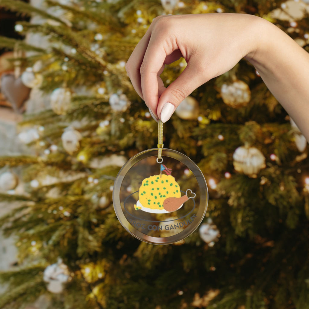 Puerto Rico Glass Ornaments Glass Ornaments Feliz Navidad Boricua Glass Ornament Christmas Keepsake