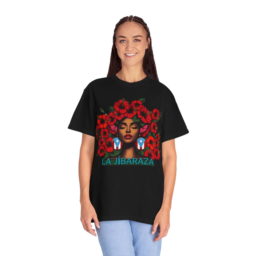 Puerto Rico Navidades T-Shirt — "La Jíbaraza" Floral Puerto Rican Pride Tee