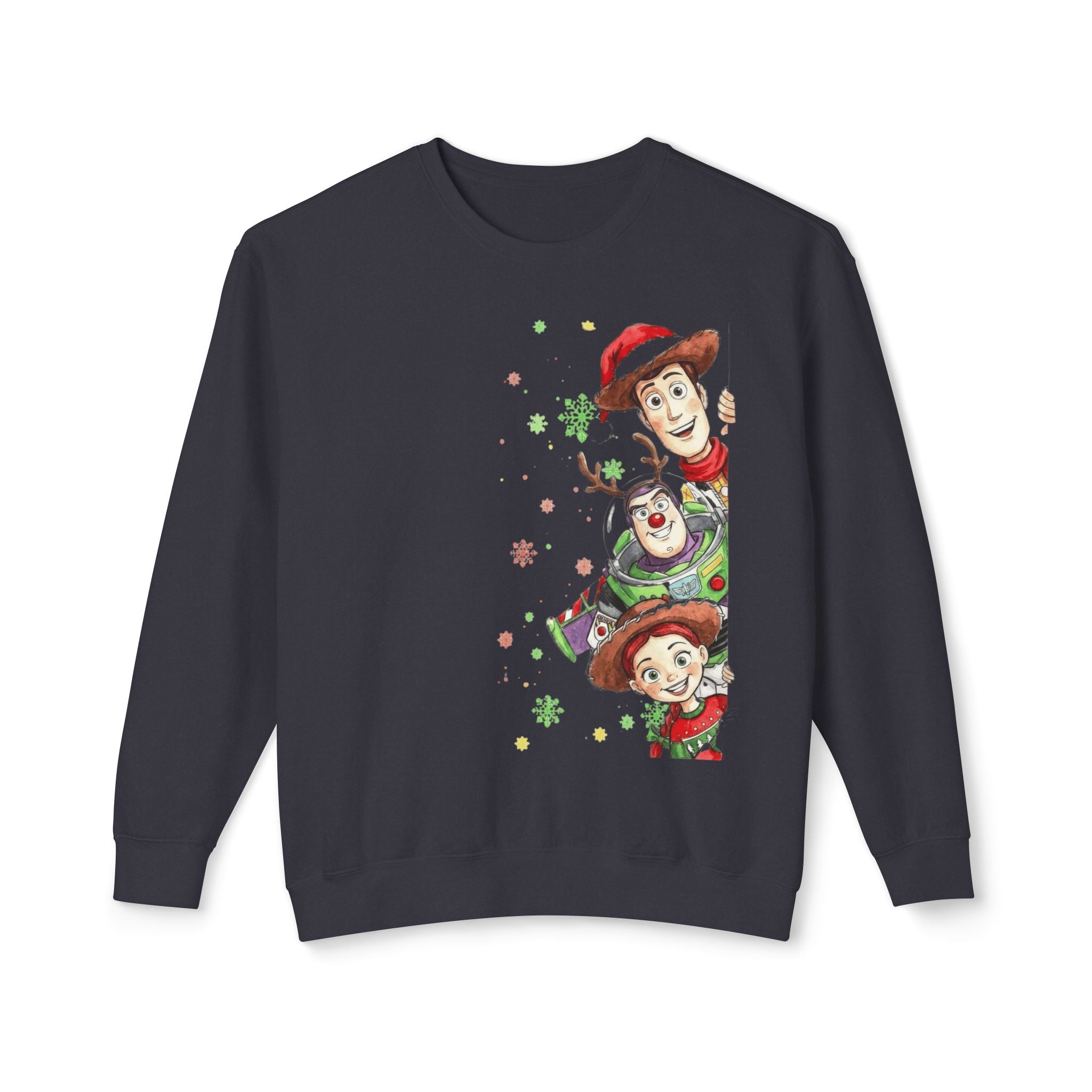 Christmas Toy Cowboy Crewneck Sweatshirt  Festive Woody & Friends Holiday Sweatshirt Cartoon Christmas T-shirts and Sweaters